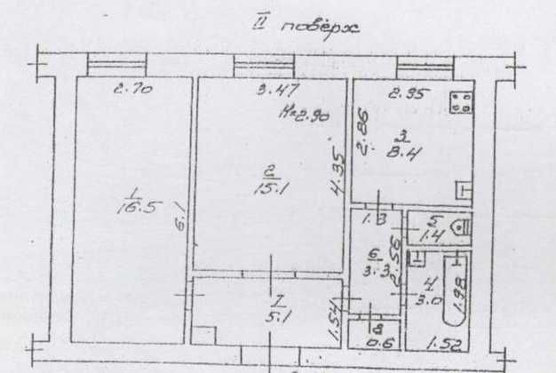 2 комнатная "сталинка" на Преображенской/Базарная.