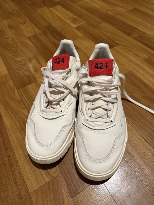 Кроссовки Adidas 424 SC Premiere Cloud White Scarlet