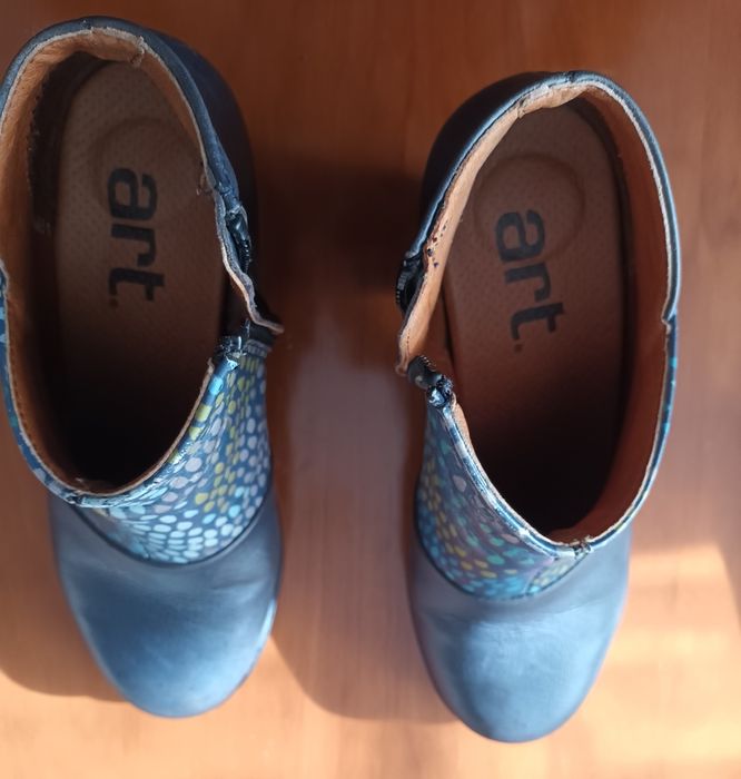 Botins azuis com padrão - Art