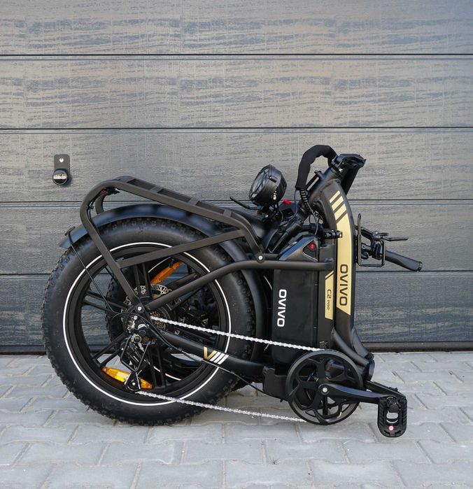 Rower elektryczny Ovivo C2 Pro - składak, zasięg ponad 100 km, fatbike