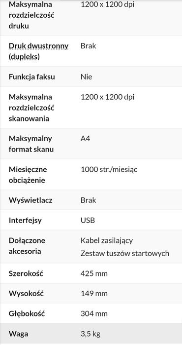 Drukarka hp 2140, skaner, kopiarka