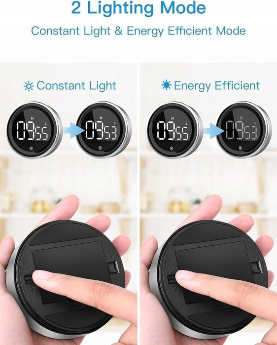 Minutnik Timer Cyfrowy Magnetyczny Elektroniczny Czasomierz