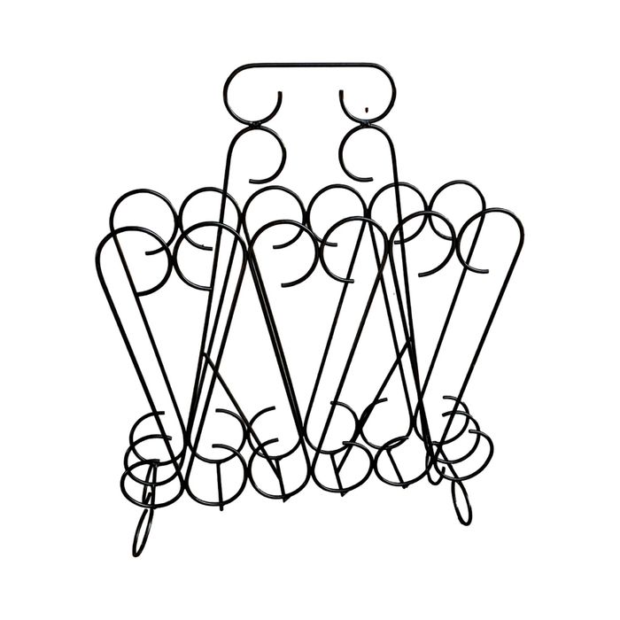 Ażurowy gazetnik z metaloplastyki, Belgia lata 70.