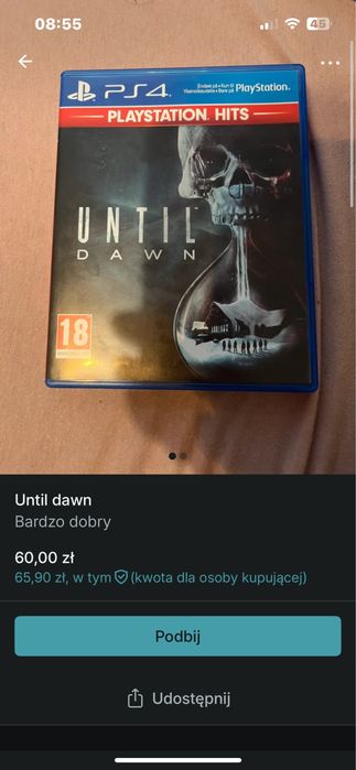 Until dawn ps4 gra