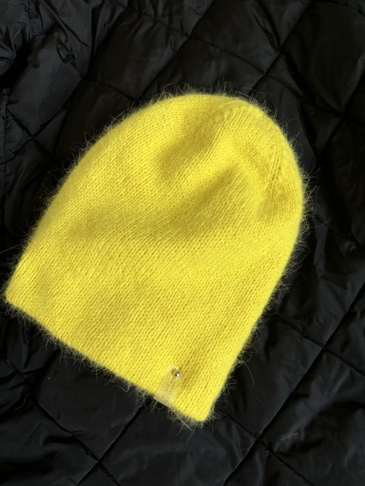 Подвійна шапка з ангори