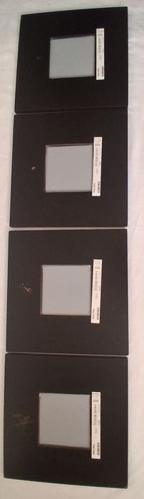 Conjunto 4 Espelhos Quadrados IKEA MALMA Pretos (26x26 cm)