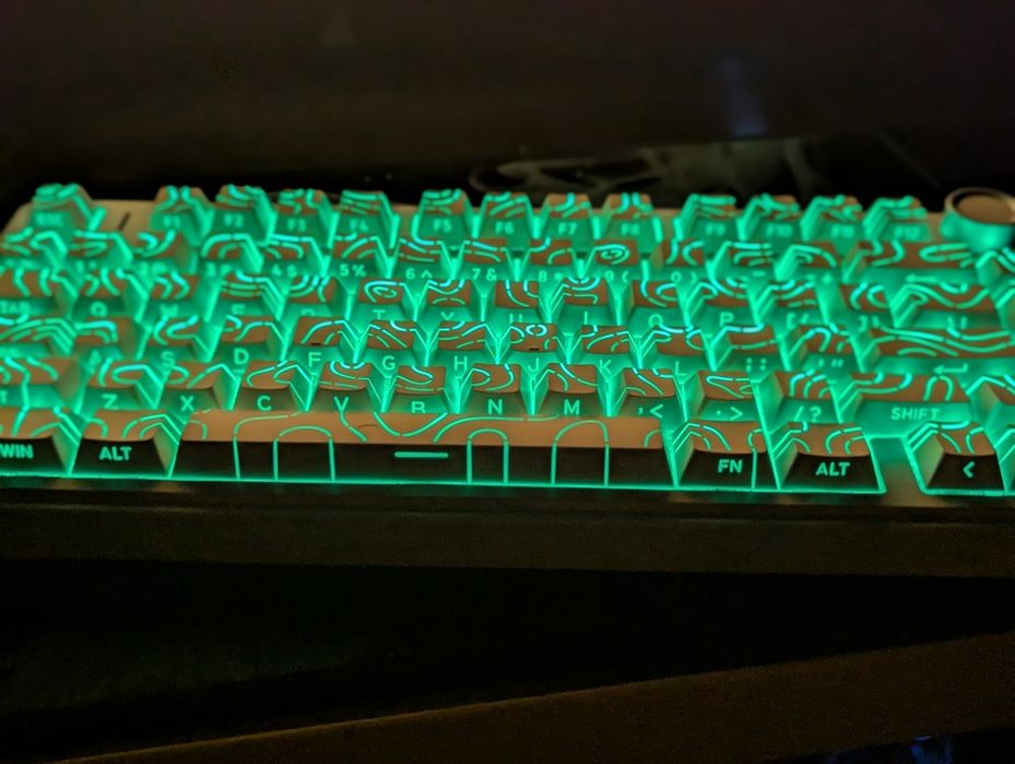 Білі РВТ кейкапи