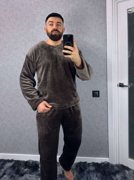 ‼️Чоловіча махрова піжама. ОПТ та роздріб. Розм: М/Л, ХЛ/ХХЛ