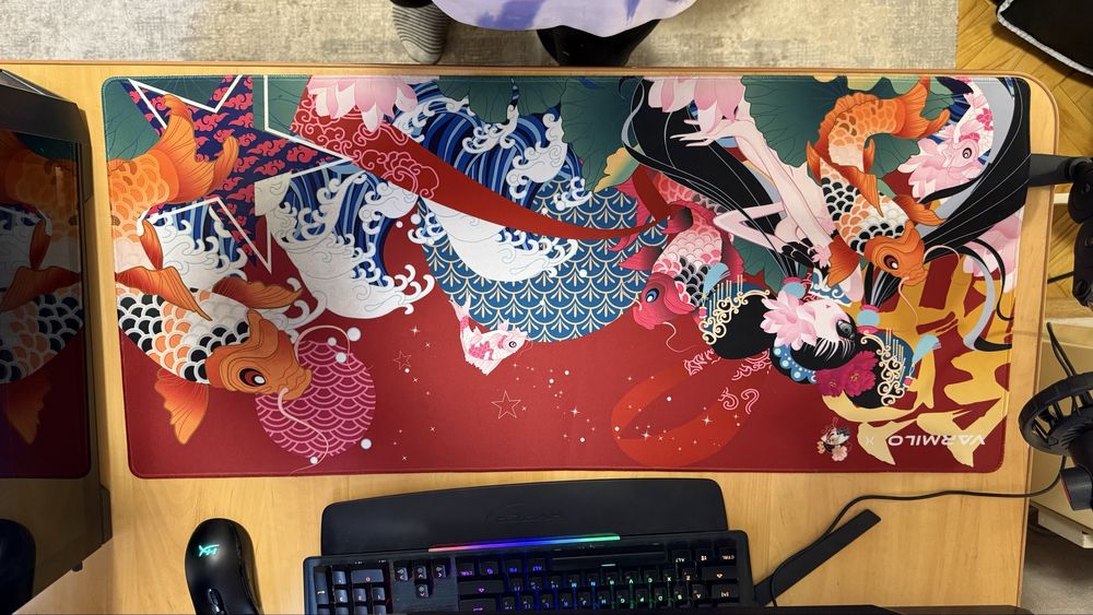 Ігрова поверхня (коврик для миші) Varmilo Peony Desk Mat XL Speed