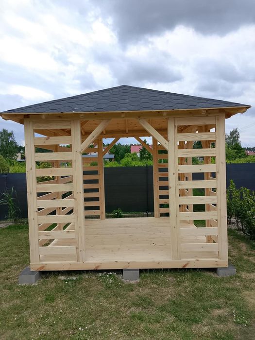 Altany ogrodowe, wiaty, zadaszenia, domki narzędziowe.Producent