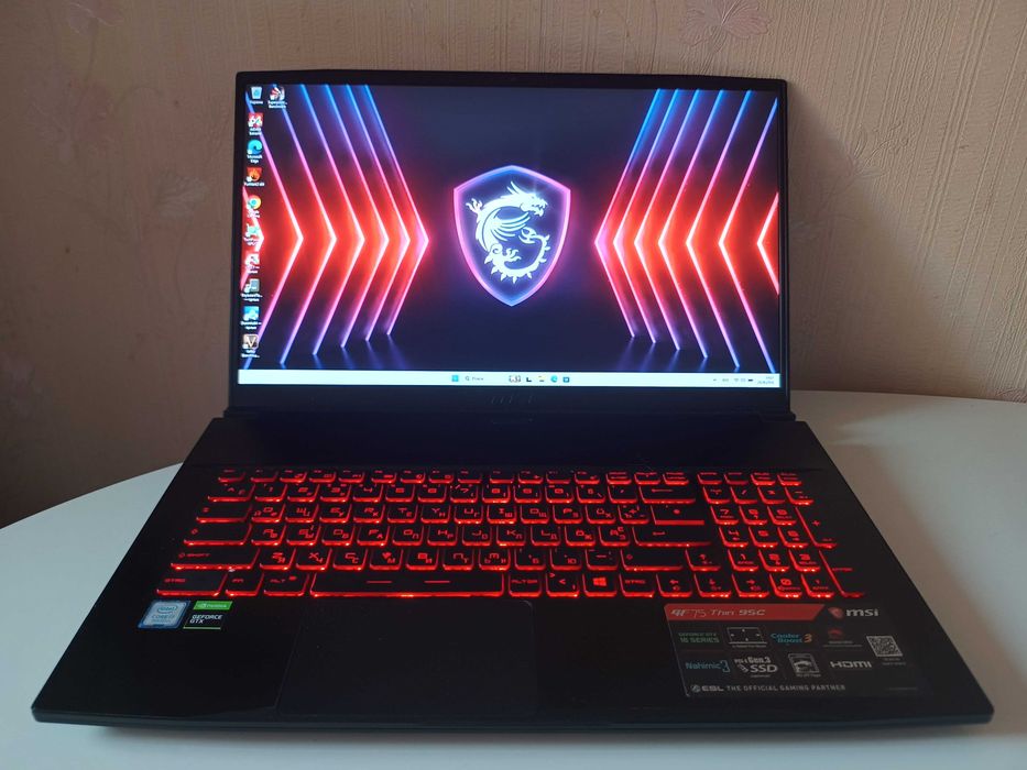 MSI GF75 Thin 9SC i5-9300H 16GB NVIDIA GTX1650 4Gb SSD512Gb 120Hz