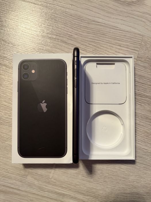 Czarny iPhone 11 Apple 128 gb