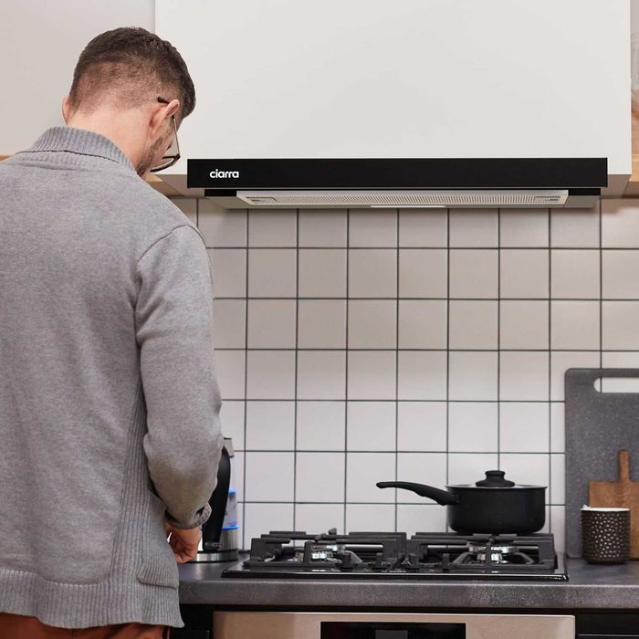 CIARRA CBCB6906D Teleskopowy Okap Kuchenny Pochłaniacz 60 cm 370 m/h