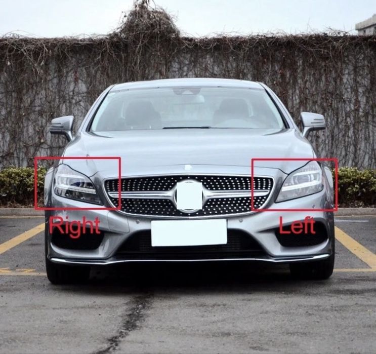 Vidro ótica farol frontal Mercedes W218 CLS