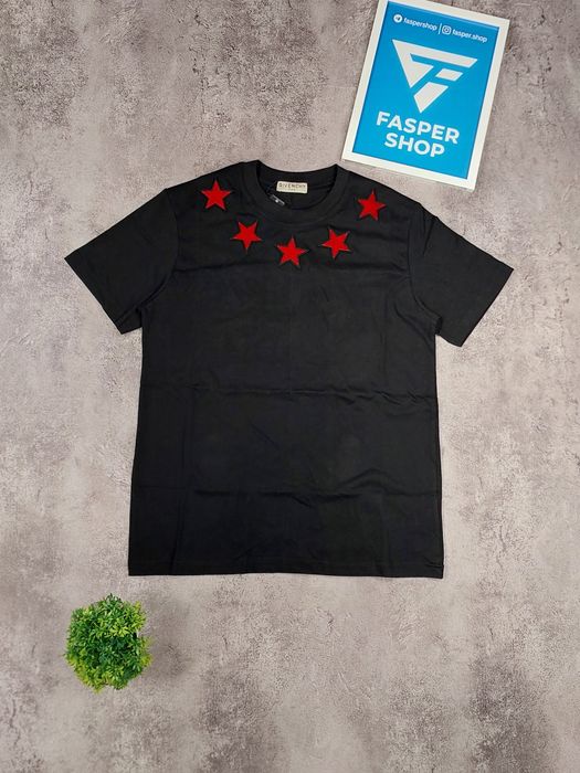 ПЕРША В УКР, Футболка Givenchy star t-shirt, футболка живанши со звездами, тишка givenchy, стильна футболка на літо givency