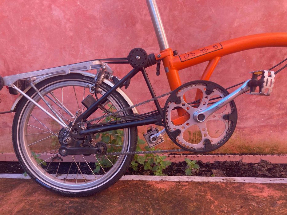 Brompton 2009 Laranja – 6 Velocidades – Revisão Completa