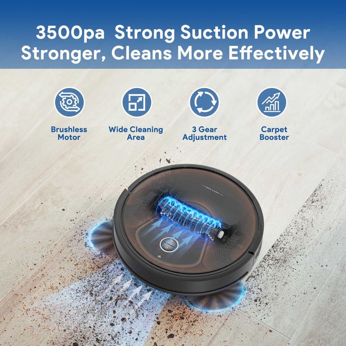 Robot sprzątający BAGOTTE 950 MAX Odkurzanie i Mycie samoopróżniający