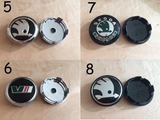 Колпачки/заглушки/колпачок/колпаки в литые диски Skoda Шкода VRS
