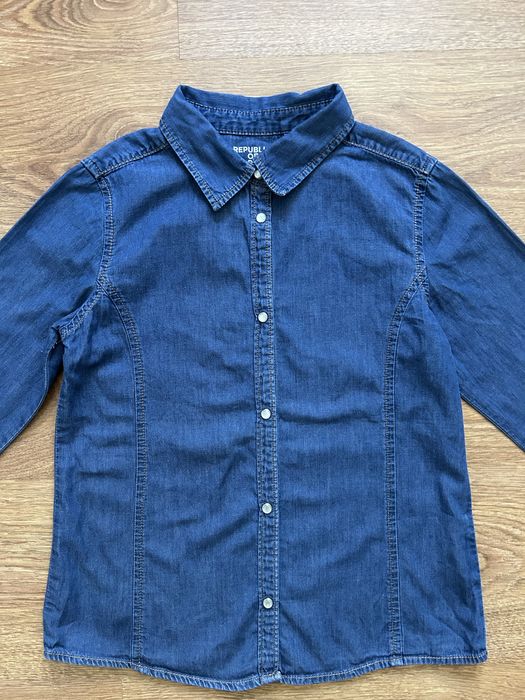 Koszula Dziewczęca Jeansowa Rozmiar 140
