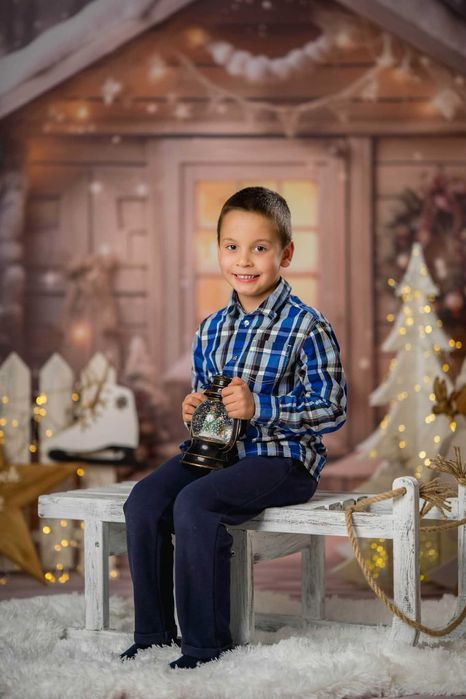 Tło fotograficzne świąteczne wraz z dodatkami