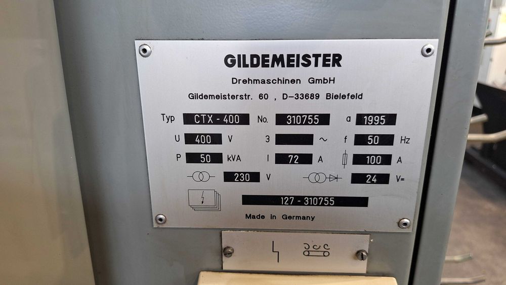 Tokarka CNC Gildemeister CTX400