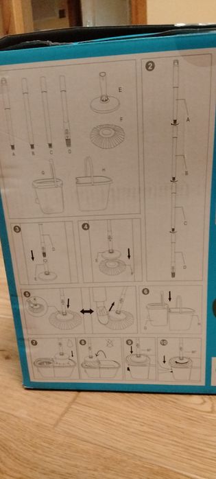 Mop obrotowy z wiadrem