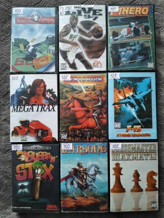 Картриджі для приставки Sega