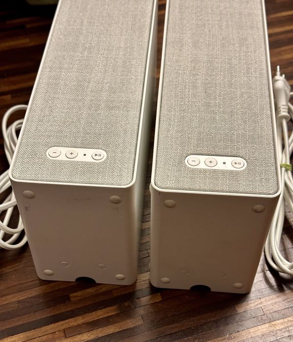 2x IKEA Gen. 2 Symfonisk głośniki Stereo Wi-Fi biały półkowy SONOS Air
