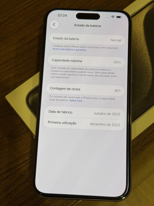 Iphone 15 Pro Max 256GB Original Natural Titanium Excelente estado