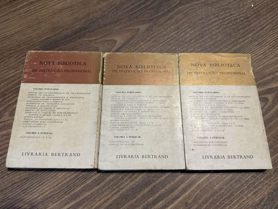 Livros: Eletrotecnia (3 volumes)