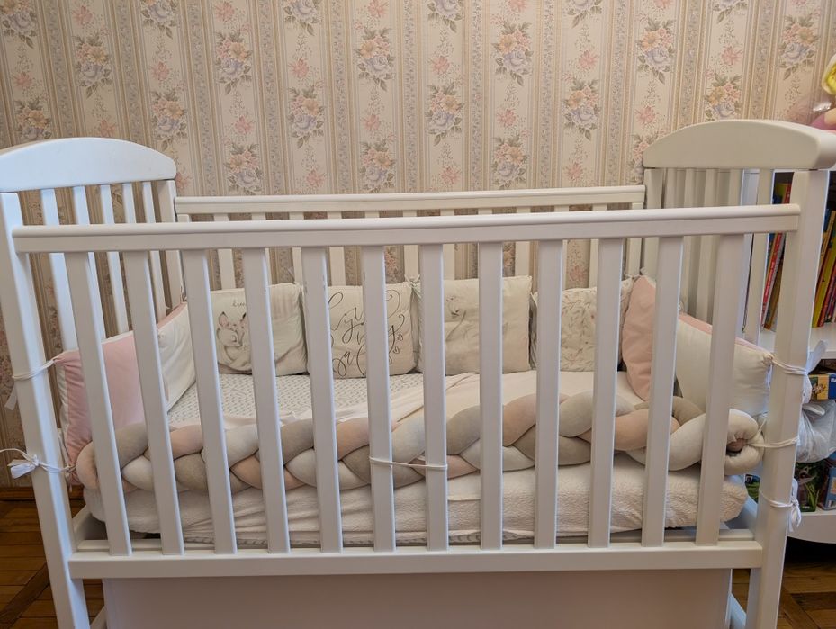 Дитяче ліжко 60*120 з матрацом та бортиками