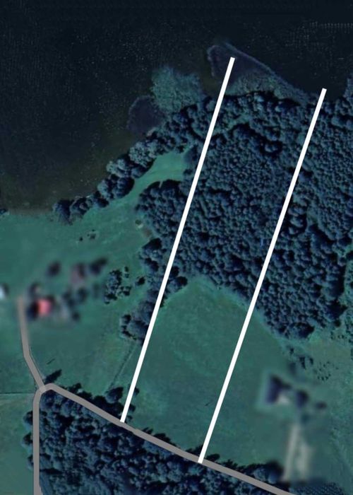 Sprzedam 2,5 ha nad jeziorem Jeziorak z linią brzegową.