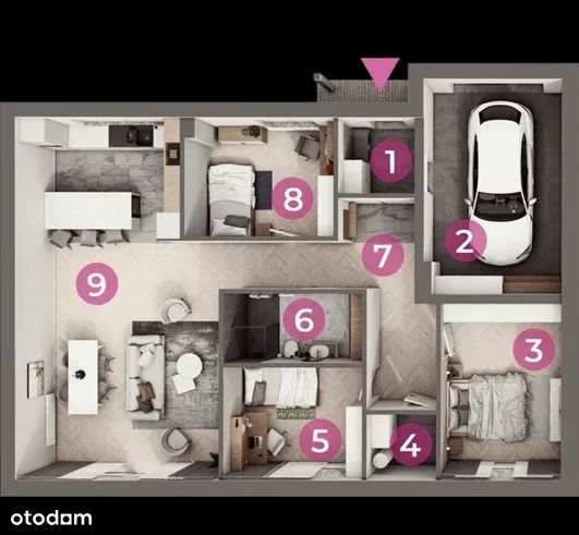 Funkcjonalny dom Parterowy 126m2 | Nikielkowo | Ogród 700m2 | Strych