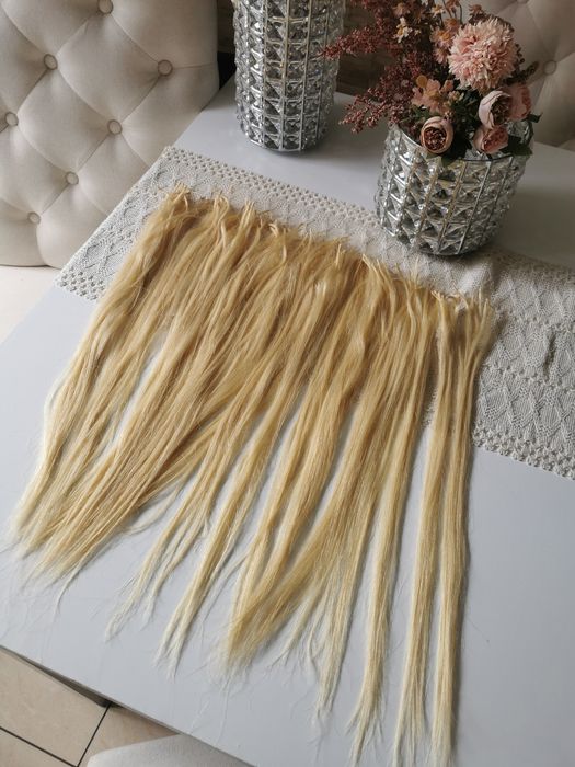 J.nowe włosy blond słowiańskie 50 cm
