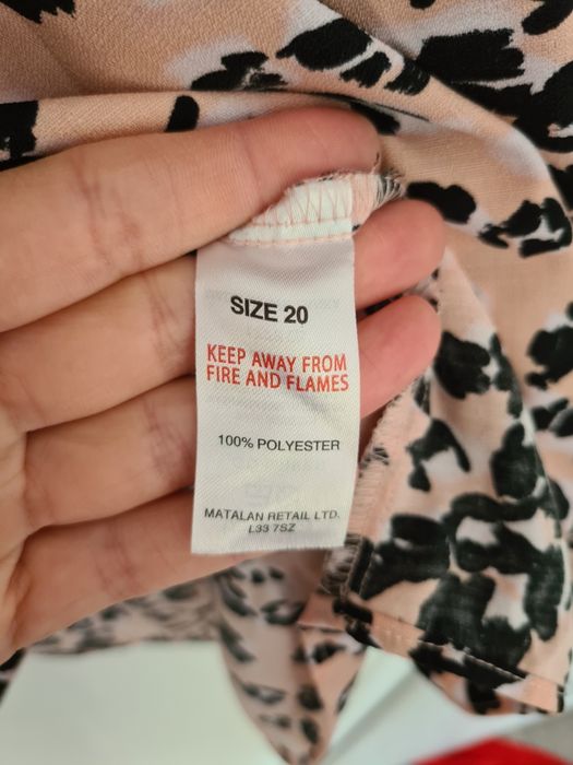 Piękna tunika elegancka duży rozmiar plus size print zwierzęcy