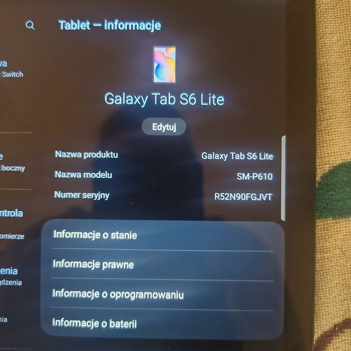 Samsung Galaxy tab s6 lite z etui i s penem