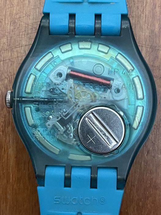 Swatch relógio azul