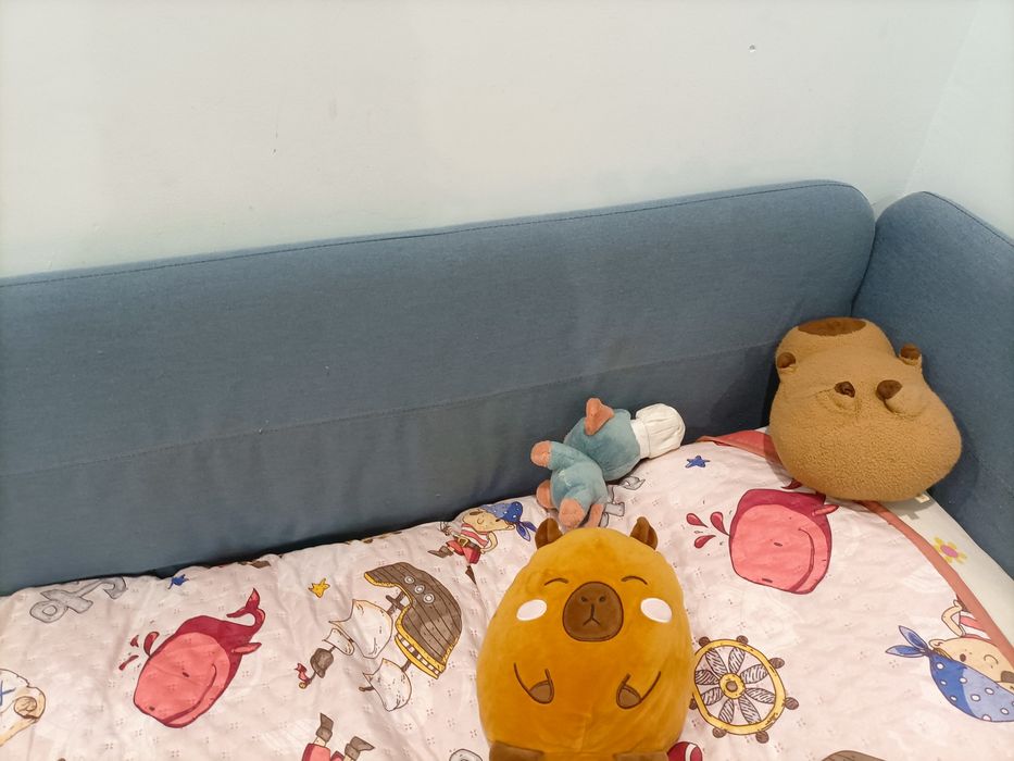 Cama de solteiro 90x200 com colchão e estrado