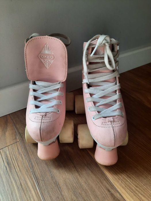 Oxelo Wrotki Roller Dancing Różowe rozm. 30 wkładka 20 cm Figurowe