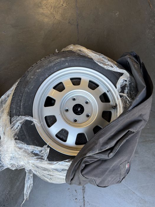 Koło dojazdowe zapasowe zestaw kluczy klucze lewarek audi 5x112 r15 opona firehawk 195/65