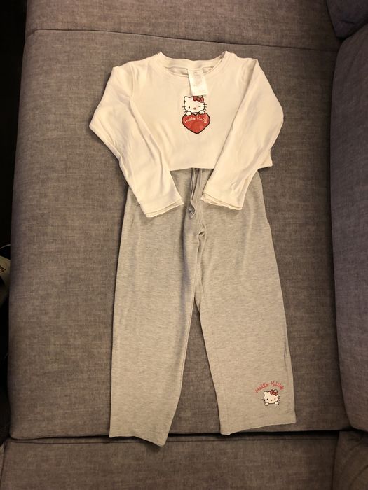 Piżama dla dziewczynki Hello Kitty H&M roz 110-116 cm