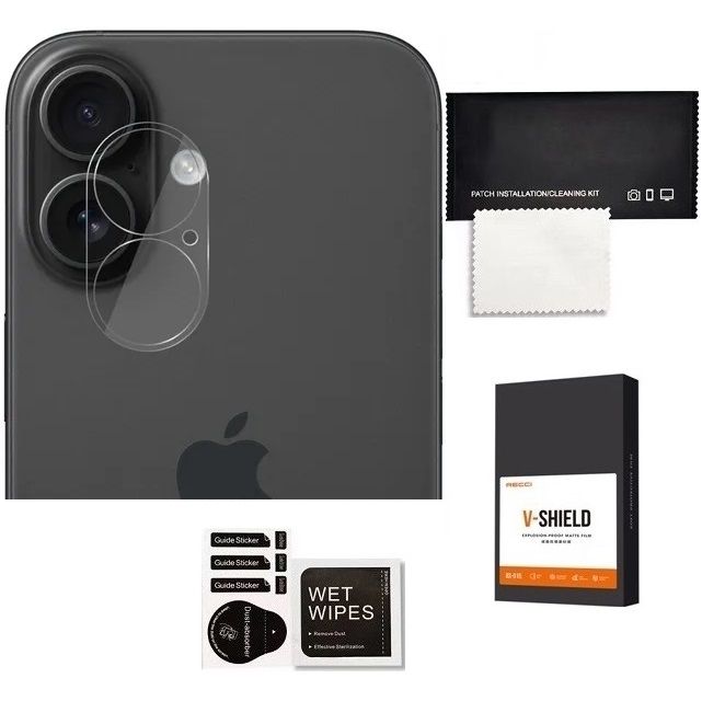 6X Folia Na Aparat Do Iphone 16 / 16 Plus Pełna Ochrona Wyspy