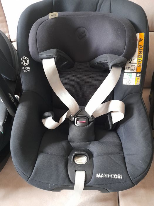 Ovo maxi cosi peblle 360° + cadeira pearl 360° + base isofix