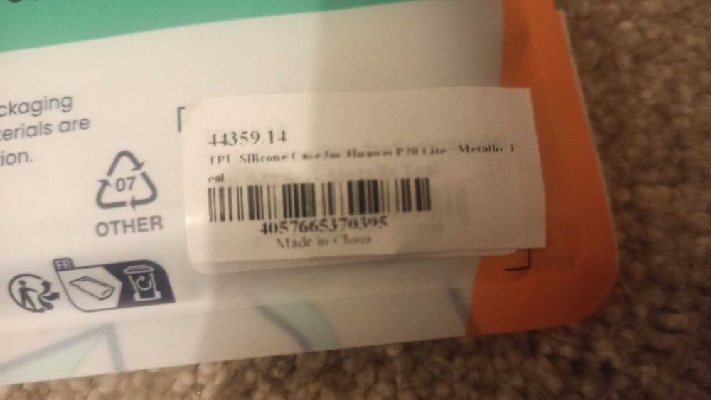Capa em silicone telemóvel Huawei P20 (nova)