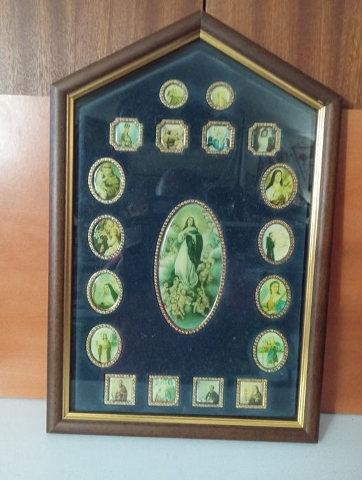 Quadros antigos pintados em óleo