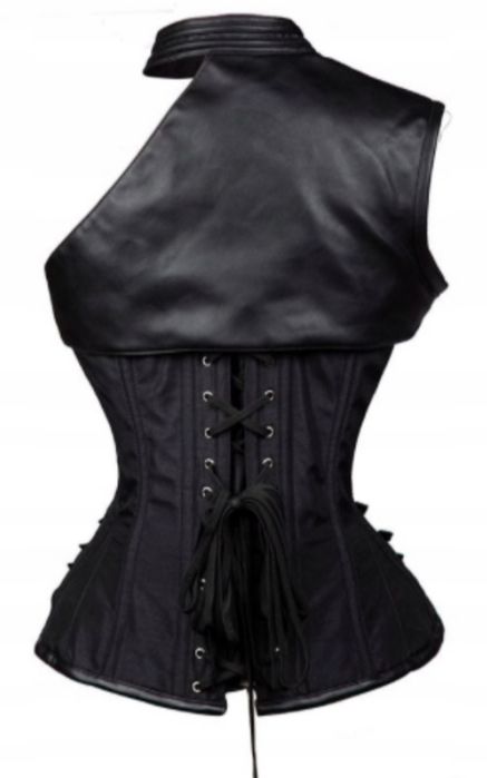 Gorset skórzany steampunk  CHARMIAN-6XL