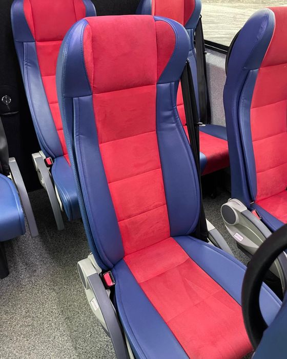 Pokrowce na fotele do Citroen Jumpy 3 os. Welur Szyte ręcznie na miarę
