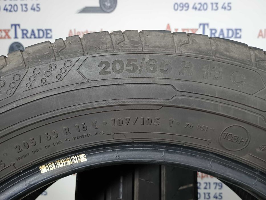 2шт 205/65 R16C Continental ContiVanContact 200 літні шини цешка