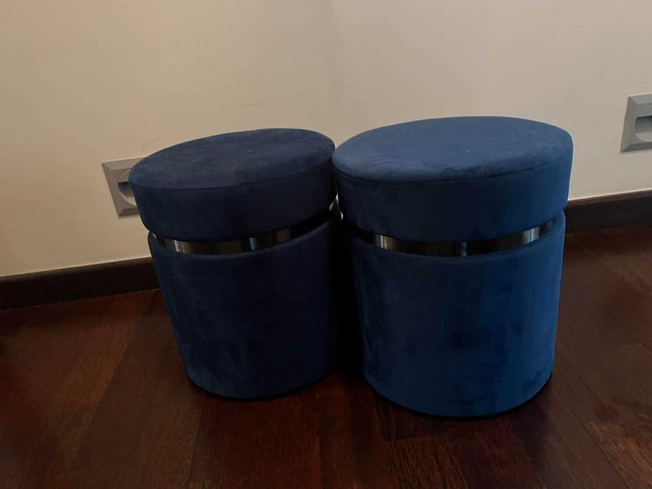 Pufa x 2 Wysokość 37 szerokość siedziska 32