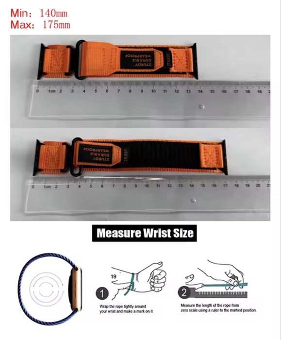 Taktyczny nylonowy pasek do Apple Watch